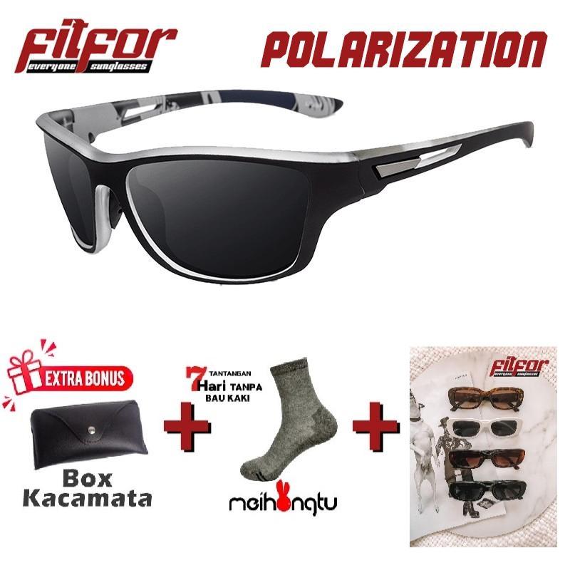 FITFOR KACAMATA PRIA POLARIZED SUNGLASSES ANTI SILAU NIGHT VISION 336 Frame Lensa Eyewear 4