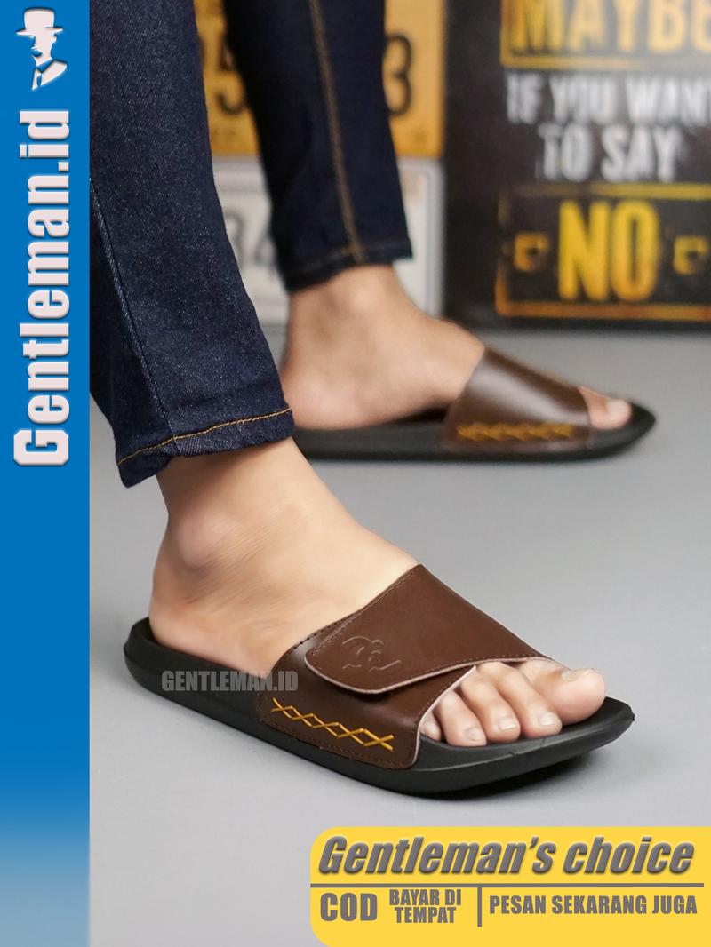 Product Introduction of GENTLEMAN Onyx Sandal Slide Distro Casual Pria Kulit Asli Original 1