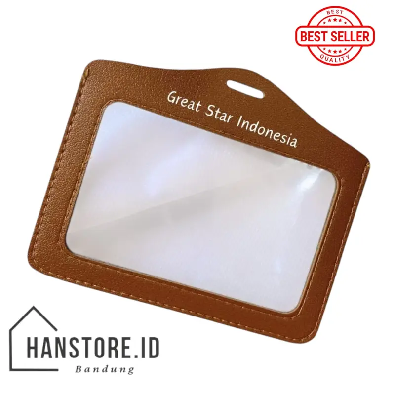FRAME ID CARD LANDSCAPE / ID CARD HOLDER KULIT DOUBLE SIDE MIKA LANDSCAPE 1