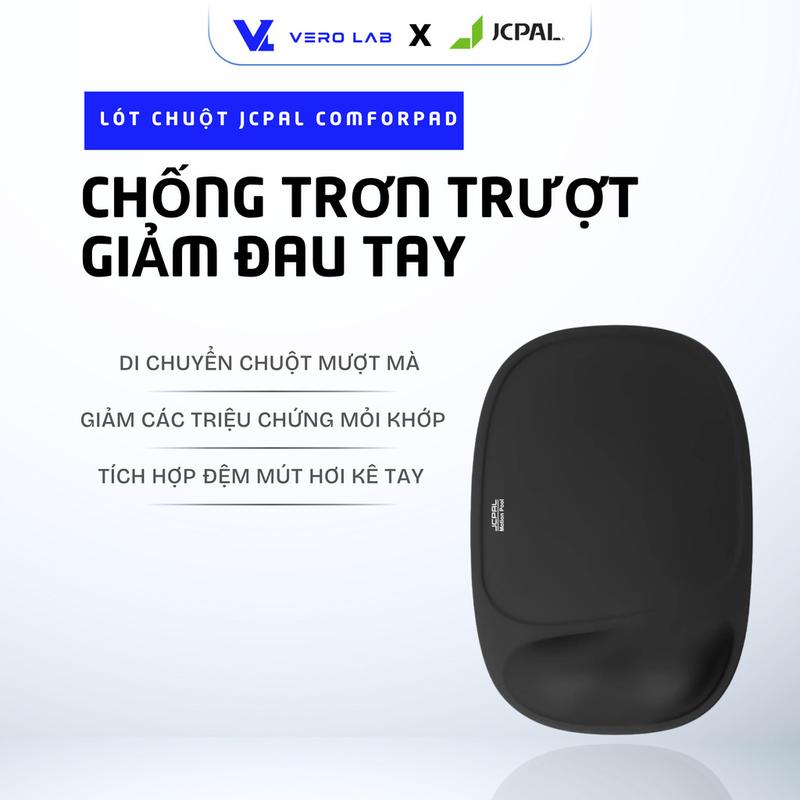 Lót Chuột Chống Mỏi Cổ Tay JCPAL COMFORPAD - Black