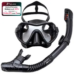 Set Alat Selam Kacamata Renang Pipa Snokle Snorkling PU Dewasa LX /  Set Alat Selam Snorkel Snorkling Diving Scuba Snorkle Tas PVC LX Air