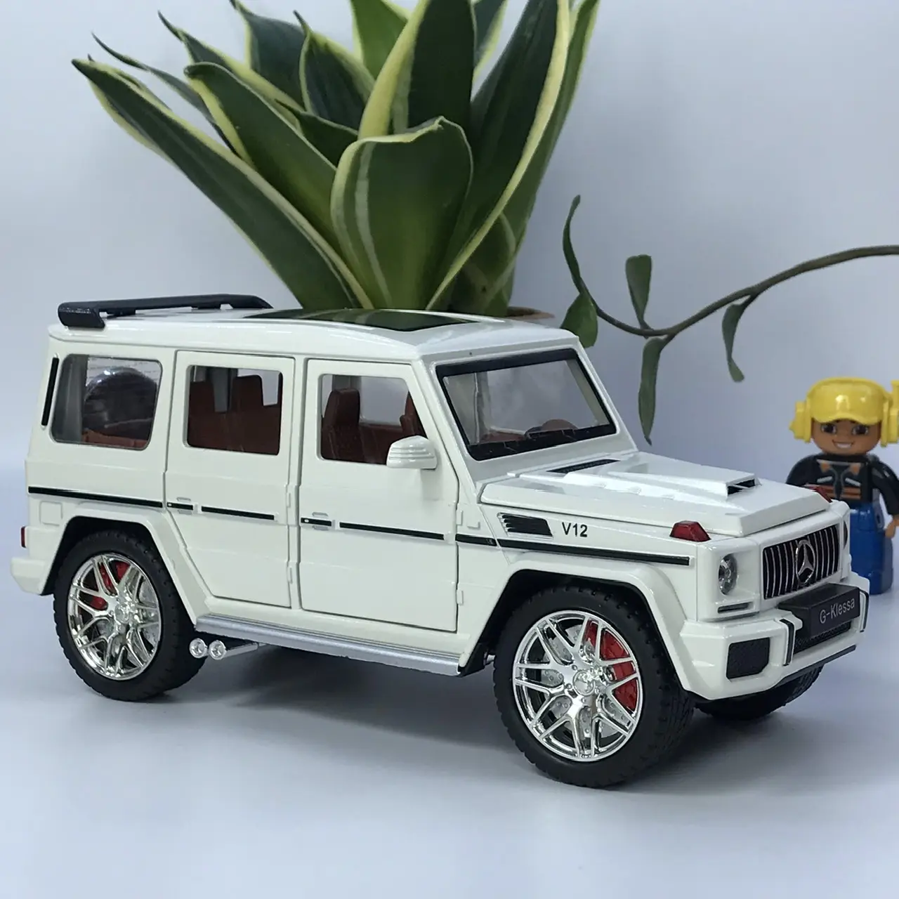 Mô hình xe Mer sây deez G63 tỷ lệ 1:24 bằng kim loại [TẶNG BIỂN SỐ VIP] unisex đôi bạc ô tô mô hình & đồ chơi diecast
