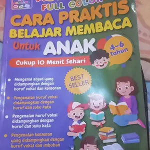 BUKU Anak ABACAGA Full Colour BESAR 4- 6 Th ORIGINAL