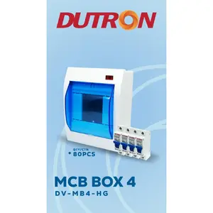 Box MCB 4 Grup Dengan Lampu LED Indicator DUTRON DV-MB4-HG
