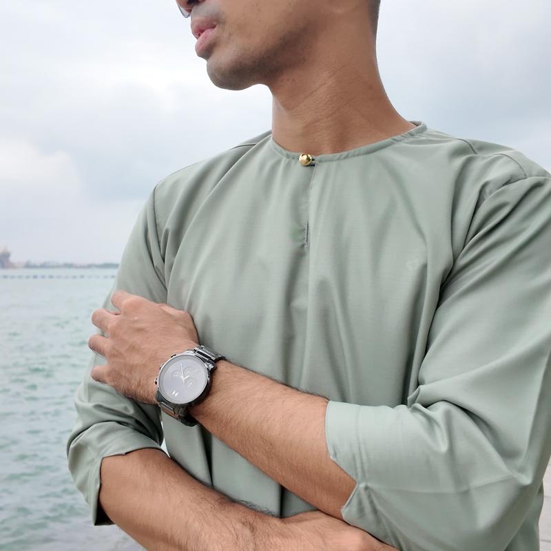 Nur By Puteh.Co Classic Cotton kurta 3/4 Sleeves 4