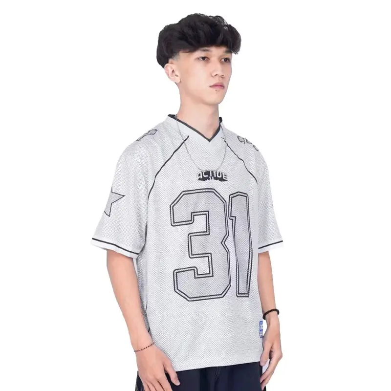 RZQ / 31 / NUMBER SERIES / Streetwear / Jersey / Oversize / Boxy Fit / Retro / Vintage / Music / Musik / Rugby / y2k / Bloke Core / Korea / nfl / Band / Hockey 2