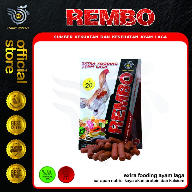 EXTRA FOODING REMBO (PCS) AYAM SEHAT DAN LINCAH NUTRISI AYAM TERPENUHI 0