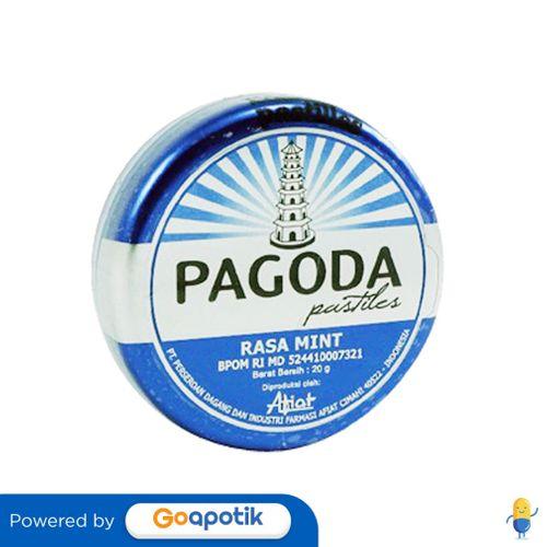 Gambar PAGODA PASTILES RASA MINT 20 GRAM KALENG dari Apotek Yovita Farma Bandung by GoApotik Kota Bandung Tokopedia