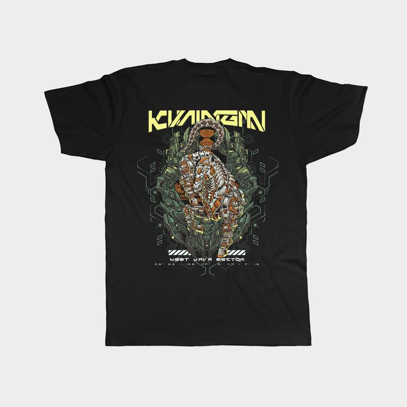 Kaos KUNINGAN MECHA 2 Putih 7