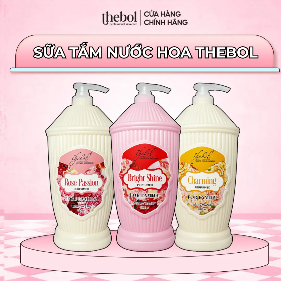 Sữa Tắm Nước Hoa TheBol Hương Nước Hoa Cao Cấp 1500gr