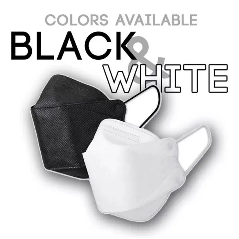 Masker KF94 HITAM dan PUTIH 4ply TERMURAH HIGH QUALITY