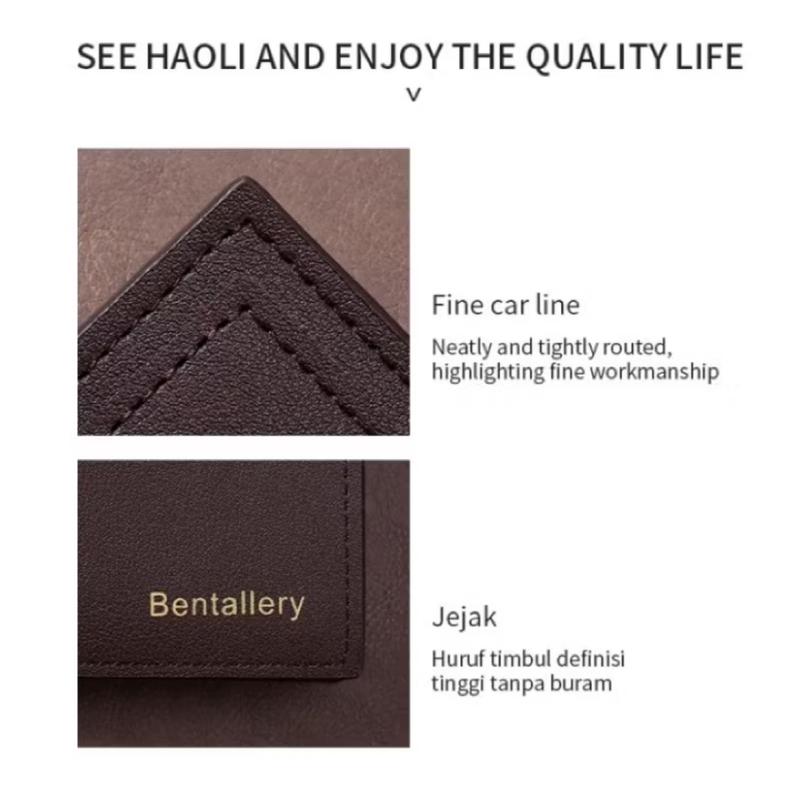 Promo Termurah Dompet Pria Import Material PU Leather Termurah dengan Slot Kartu Hitam Kulit 2