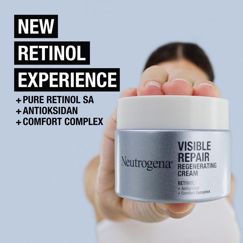 Product Introduction of NEUTROGENA Visible Repair Regenerating Cream 50g -  Facial Moisturizer - Skincare Retinol Anti Aging 2
