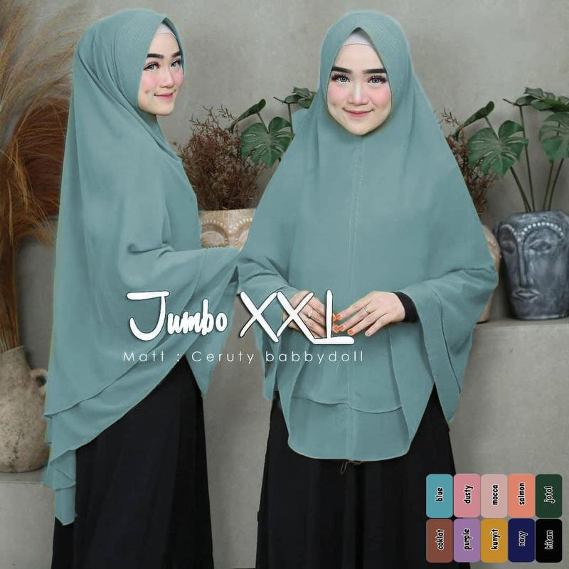 Kerudung Hijab Instant Khimar Syari Jumbo (B) 0