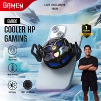 Gambar [LIVE EXCLUSIVE IBEN] GAMEN Radiator Fan Cooler GMR06 Heatsink Magnetic Mobile Phone Pendingin HP Super Cooling Fan Gaming Bahan Semikonduktor Mendinginkan dalam Sekejap Compatible Dengan Semua Tipe HP Original - Garansi 1 Tahun dari Gamen Indonesia Kab. Tangerang 1 Tokopedia