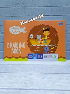 Buku Gambar SIDU 1 Pak Isi 5 Buku 10 Lembar Kertas Gambar Anak Sekolah untuk Aktivitas Menggambar dan Belajar Melukis
