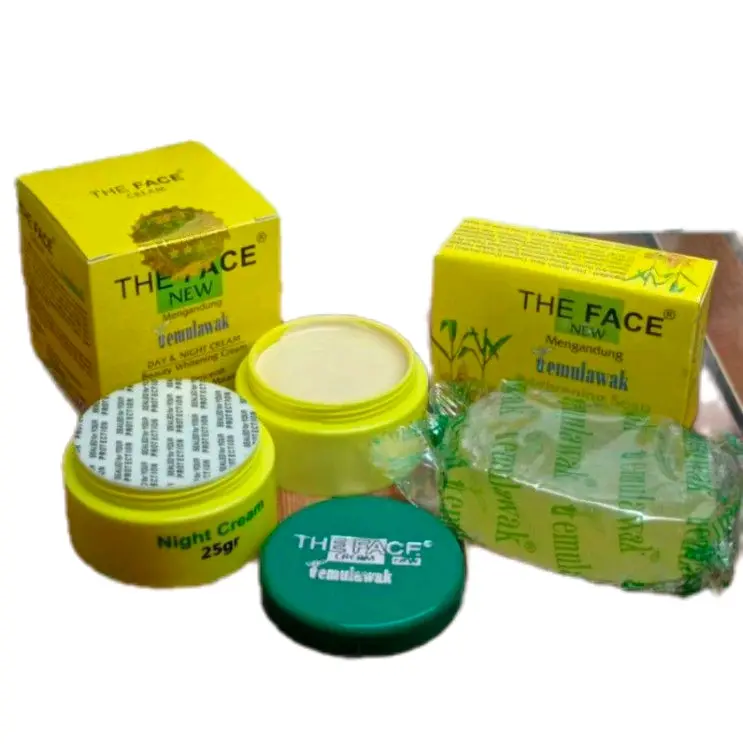 (2 Paket) The Face Temulawak BPOM Cream dan Sabun Widya Brightening - Soap, Mandi