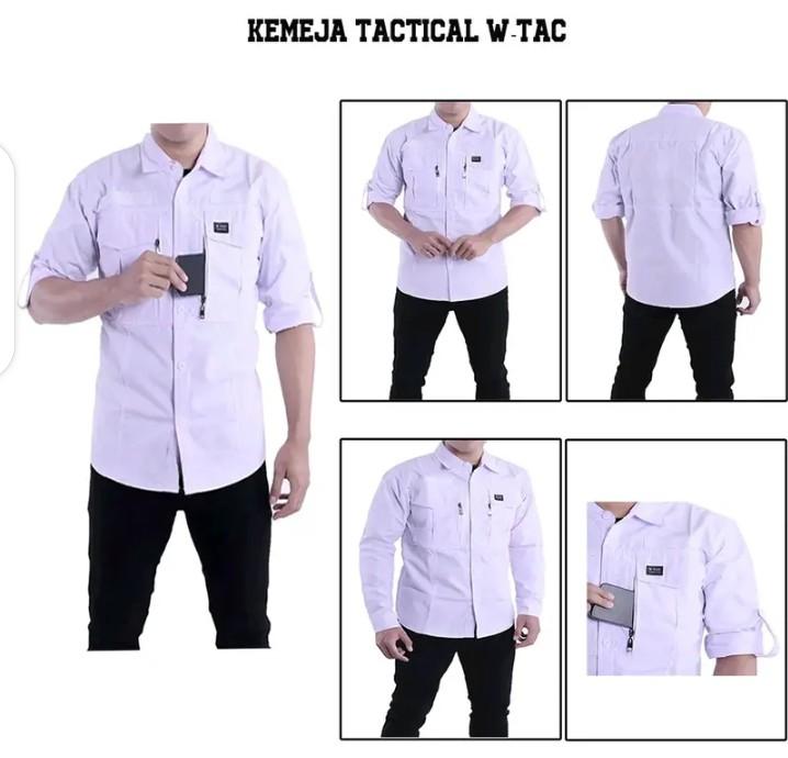 Product Introduction of kemeja Wtac panjang warna Putih/kemejaoutdoor/kemeja lapangan 2