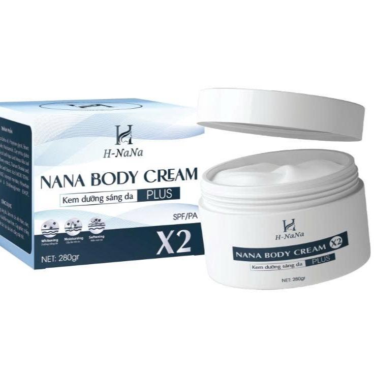 H-Nana Hũ Kem Body H-Nana Plus 280g Hỗ Trợ Dưỡng Ẩm Trắng Sáng Da SPF Chống Nắng & Collagen Chống Lão Hóa