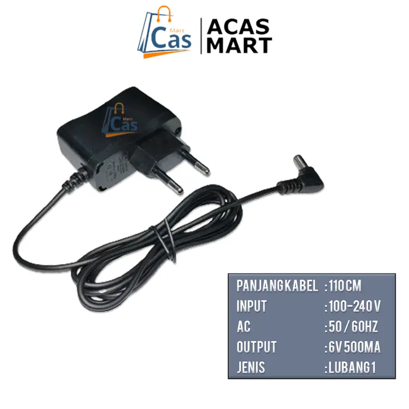 AM Charger Timbangan Adaptor 6V 500ma Adaptor Casan Timbangan Digital Baterai 3