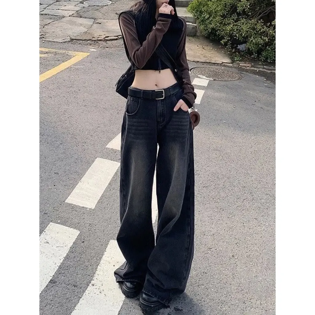 Highwaist Kulot Loose Jeans Wanita Vol.2 | Baggy Jeans Loose Korean style