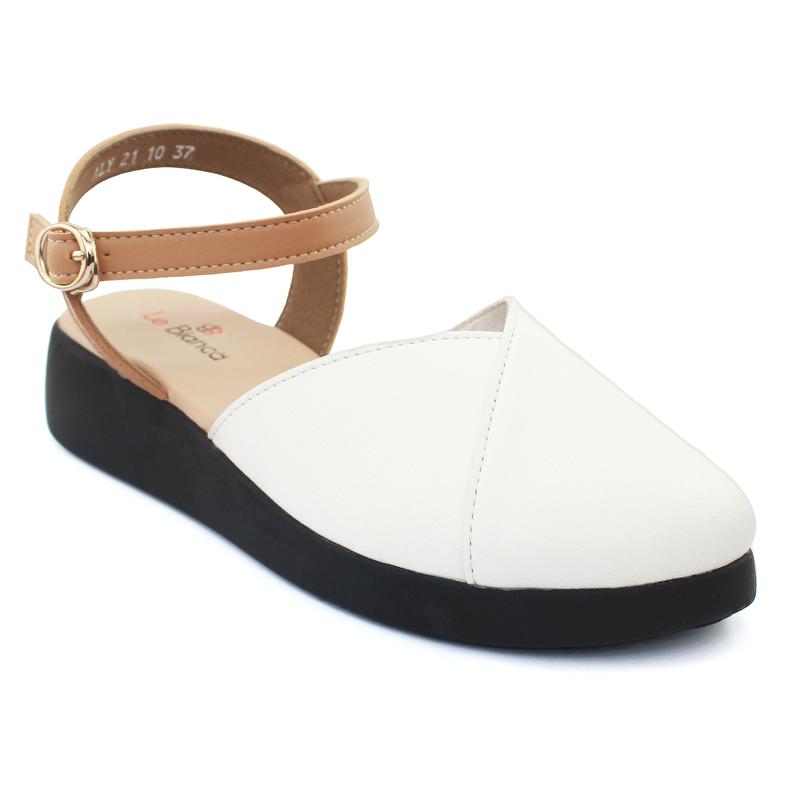 Le Bianca ALY 21-10 Sepatu Sendal Wanita flat sandal Hitam Coklat Putih 8