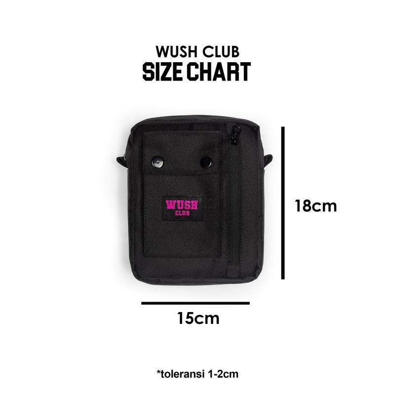 Wush Club  Selempang Slingbag spok tas Distro Pria Wanita 4