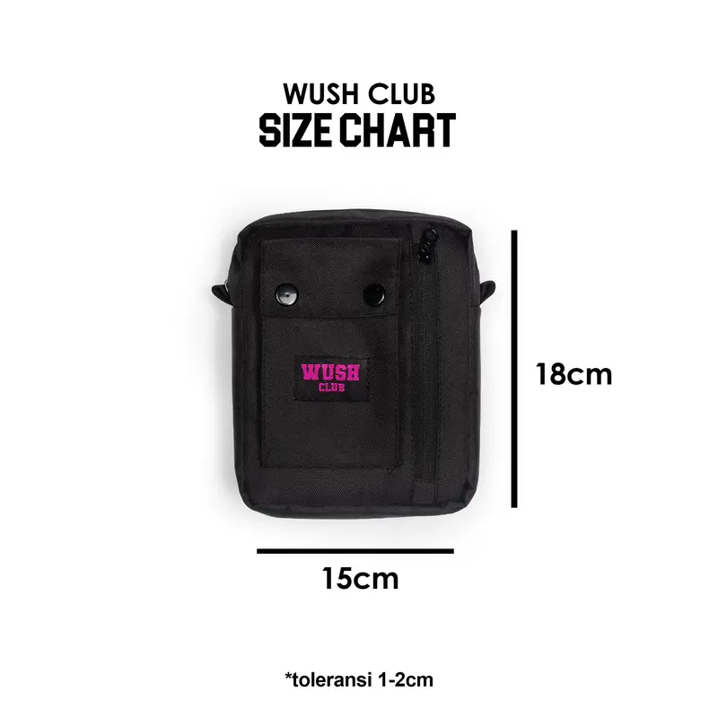 Wush Club  Selempang Slingbag spok tas Distro Pria Wanita 4