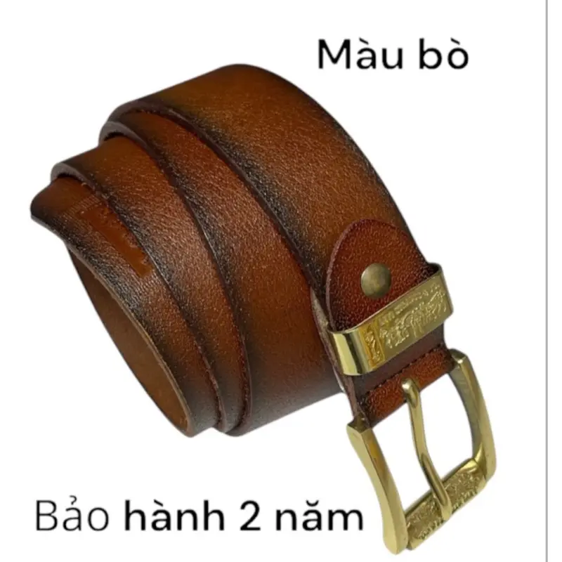 M39….Dây thắt lưng da bò ( đầu khóa đồng đúc .. đầu xoai) 3