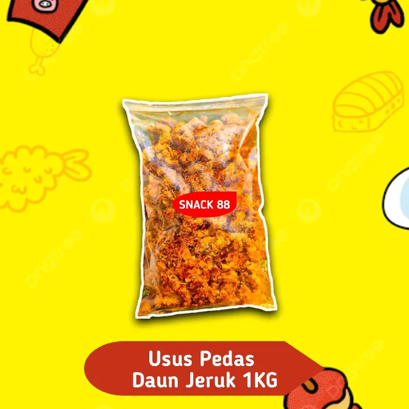 Usus Ayam Crispy pedas daun jeruk 1kg 3