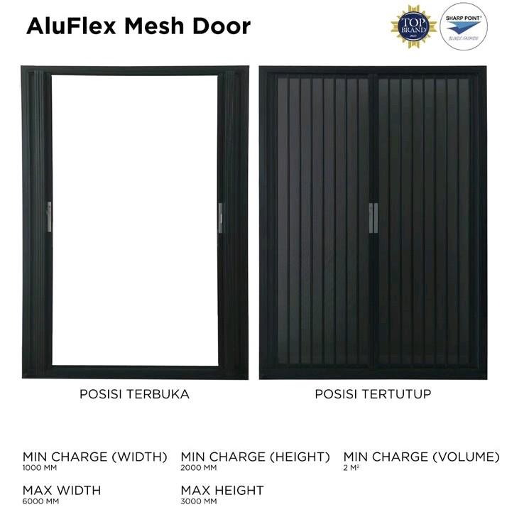 AluFlex Mesh Door / Folding Insect Screen 1