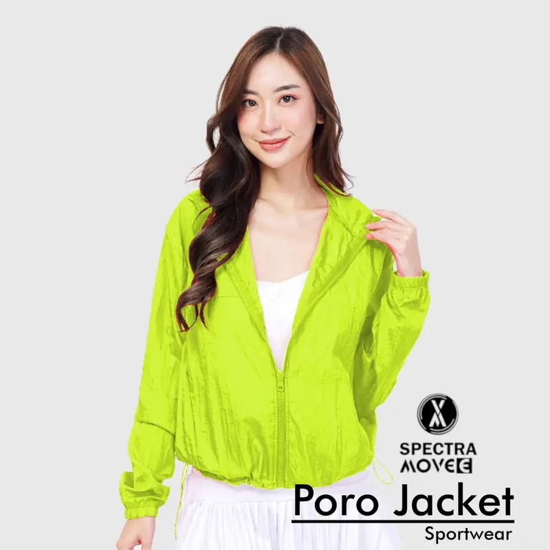 Jaket PORO merah putih olahraga wanita gym murah baju olahraga tangan panjang zumba aerobic Sport 6