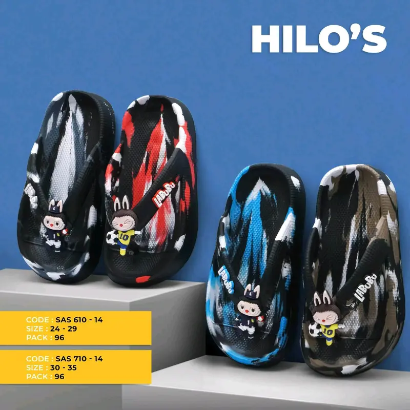 sandal jepit anak laki-laki labubu Fashion Motif 0