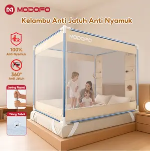 MODOFO Kelambu Bayi Lipat Anti Nyamuk Kelambu Tidur Anti Nyamuk Kelambu Bayi Baru Lahir Kelambu Tidur Anti Nyamuk 180x200 200x200 160x200 Kelambu Tebal Anti Sobek Jumbo