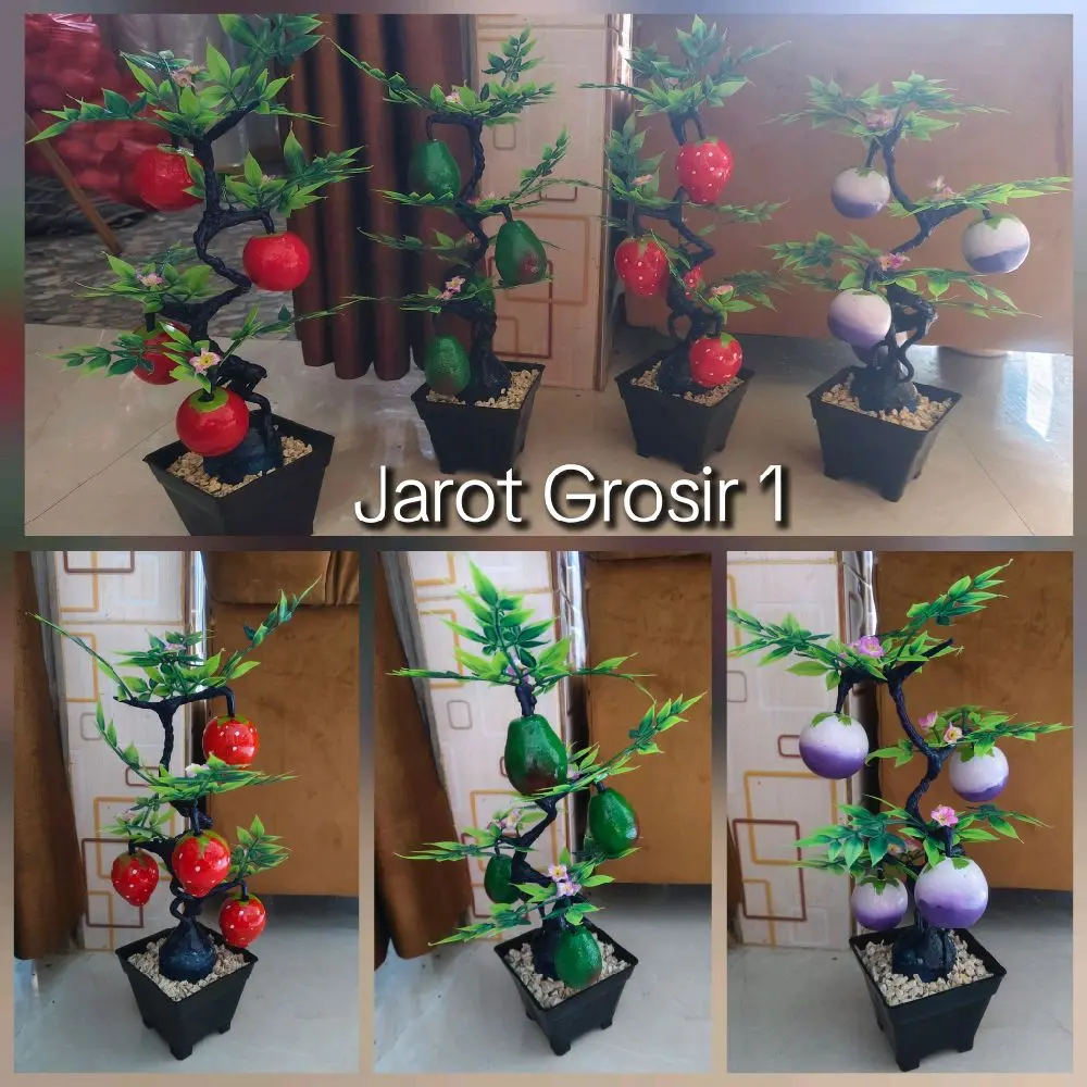 Jarot Grosir 1 Pohon Buah Kayu Tinggi 40cm Dengan Vas Plastik Hitam Dan Daun Hijau Cantik Jarot Grosir 1 Pohon Buah Kayu Tinggi 40cm Dengan Vas Plastik Hitam Dan Daun Hijau Cantik