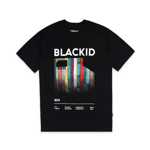 Black ID - T shirt Katun Pria Lengan Pendek Hitam | Ts Woody