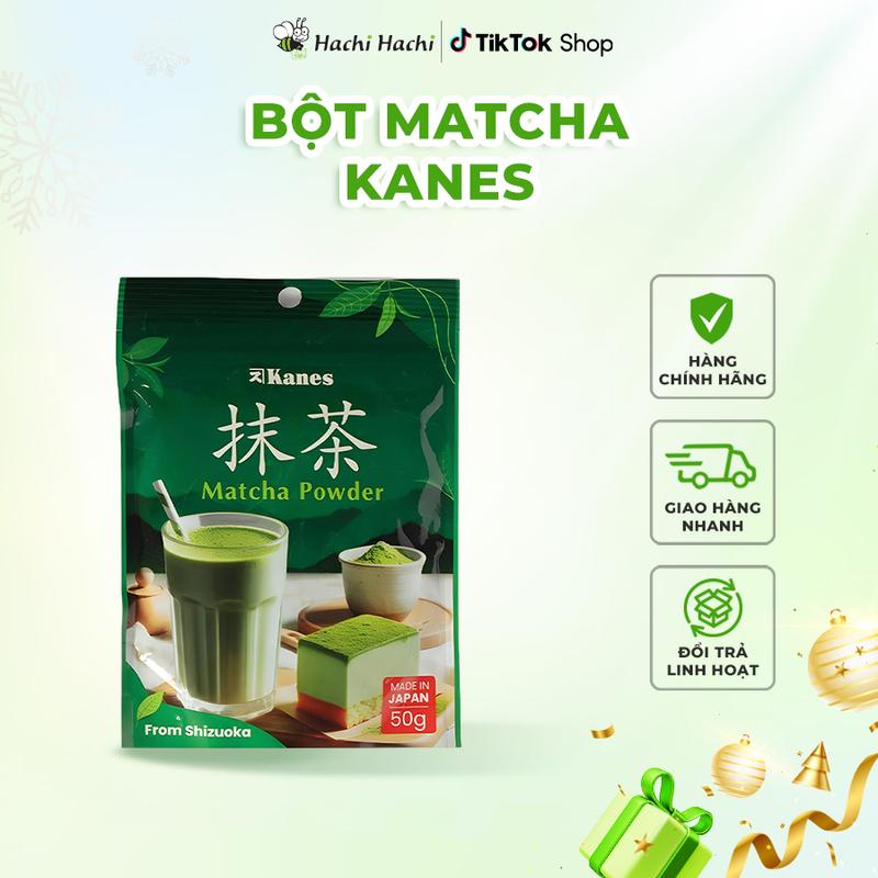  Bột Matcha nguyên chất vị đậm đà hậu vị Umami vùng Shizouka Nhật Bản Matcha Kanes 50g 300g 
