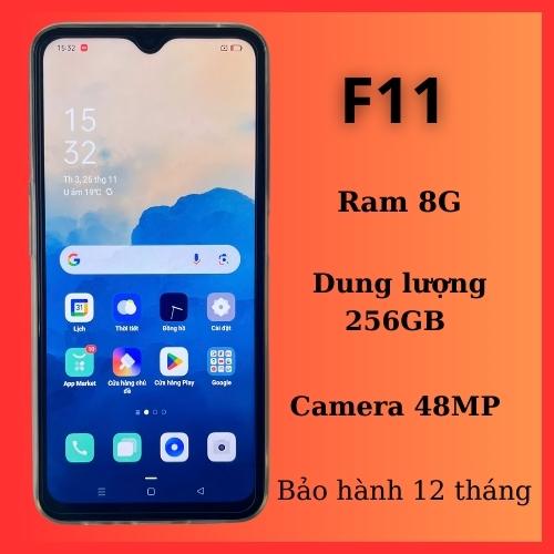 Điện thoại Opo F11 cấu hình 8/256. Bảo hành 1 năm. Pin trâu, chụp hình đẹp, chơi game đỉnh. 2 sim 2 sóng.  Smartphone phiên bản 1402 Valentine Lễ tình nhân  Kem Phone.