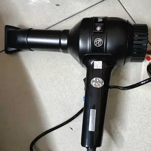 Wigo Hair Dryer W-900 taifun black 650 watt Hitam Kering Silver