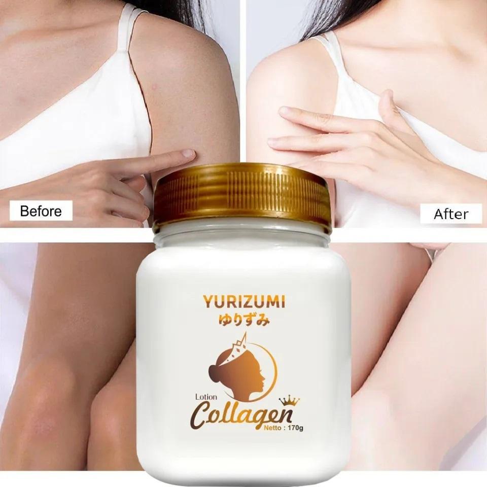 BELI 1 GRATIS 1 PCS Yurizumi Bibit Collagen Hand Body Lotion Pemutih Kulit Wajah dan Badan 100% Ori BPOM