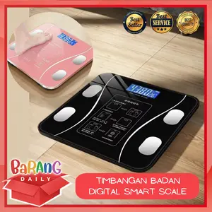 TIMBANGAN BADAN BATRAI DIGITAL BODY FAT BMI MONITOR / DIGITAL SMART SCALE WITH BLUETOOTH FAT MONITOR 180 KG