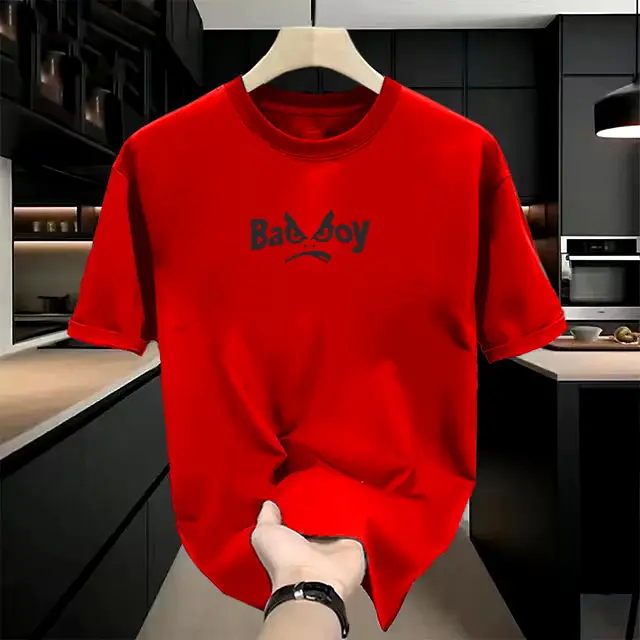 Baju Kaos Distro Lengan Pendek Bad boy Hitam Bahan Katun Combed 30s Pria Dan Wanita Dewasa 6