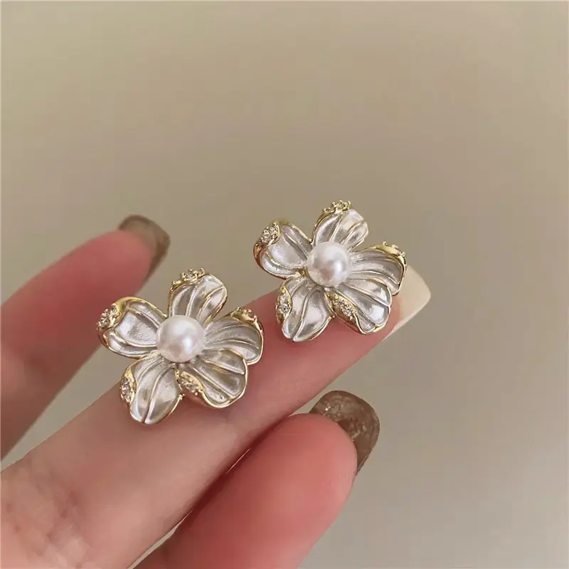 Exquisite vintage flower design earrings ed0055