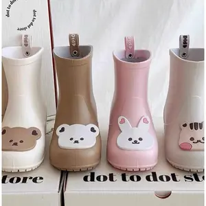 SEPATU BOOT ANTI AIR MOTIF LUCU / SEPATU ANAK LUCU ANTI AIR / SEPATU HUJAN / RAINY BOOTS / SEPATU BOOT ANAK WATERPROOF BERUANG KELINCI SQUIRELL