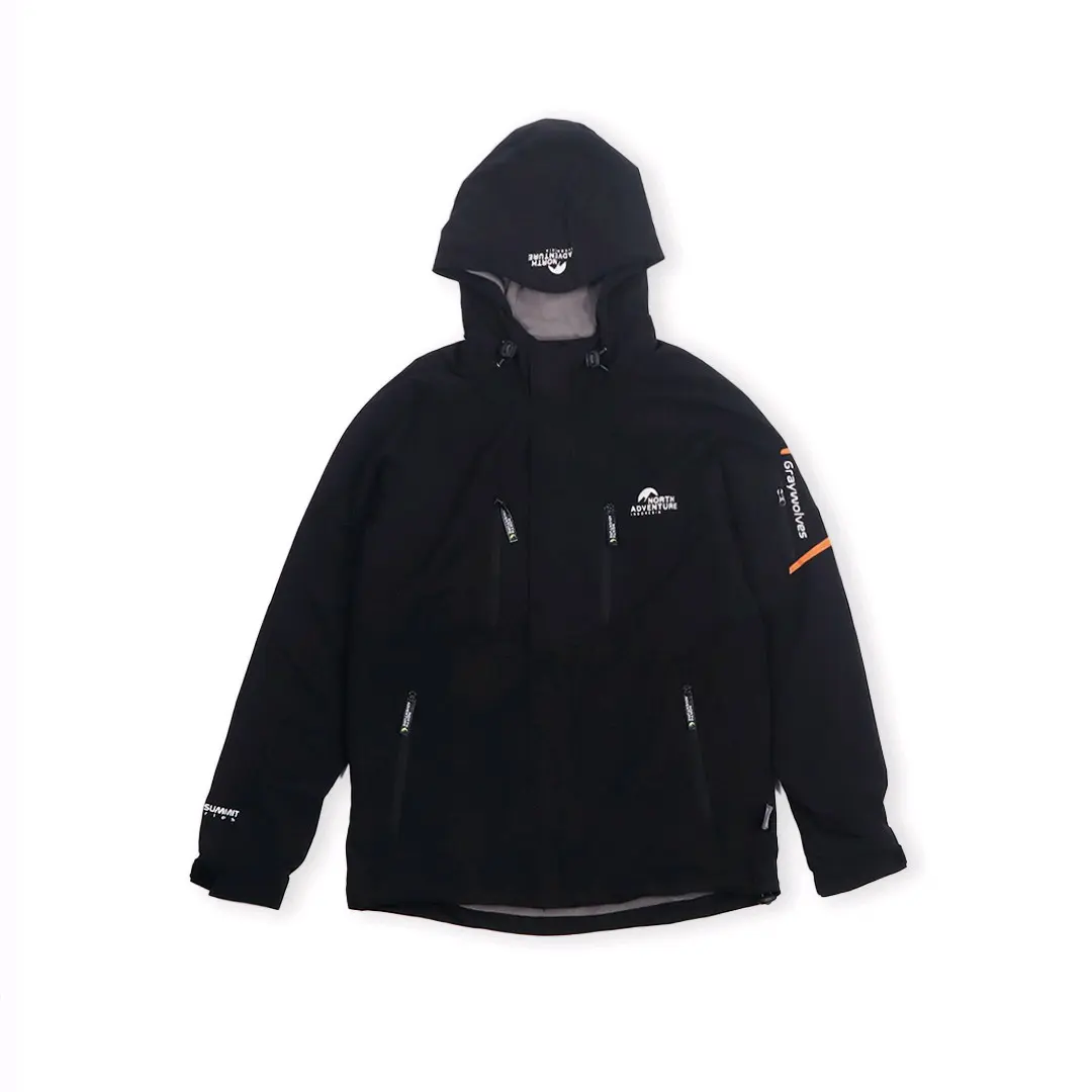 Jaket windproof windbreaker graywolves north adventure Casual Keren Outdoor Parasut Zipper Kerja Merah Waterproof Fleece Outer Tebal Gunung Winter Nyaman Hitam motor gus jaket Outdoor Tebal Nyaman Keren Motor Distro Parka jaket  almamater