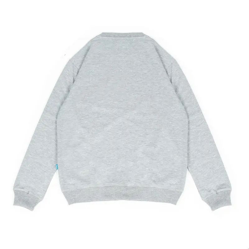 Barera Sweater Crewneck Cozyterry Abu Misty Unisex Basic Nyaman Pria Wanita 1