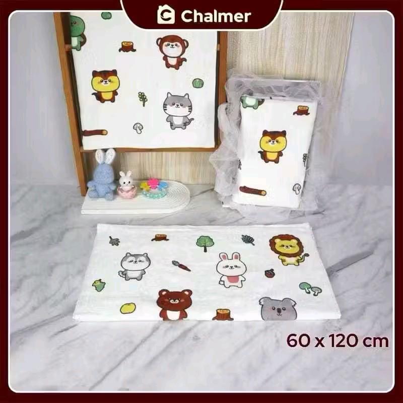 Best seller Handuk Bayi Chalmer Ukuran 60 x 120 cm Handuk Bayi Lembut Print Anak Karakter A 8