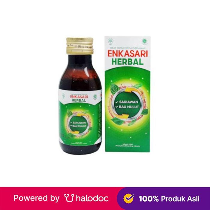 Gambar enkasari herbal larutan isi 120 ml botol dari Apotek Halomedika Kp Rambutan Kota Administrasi Jakarta Timur Tokopedia