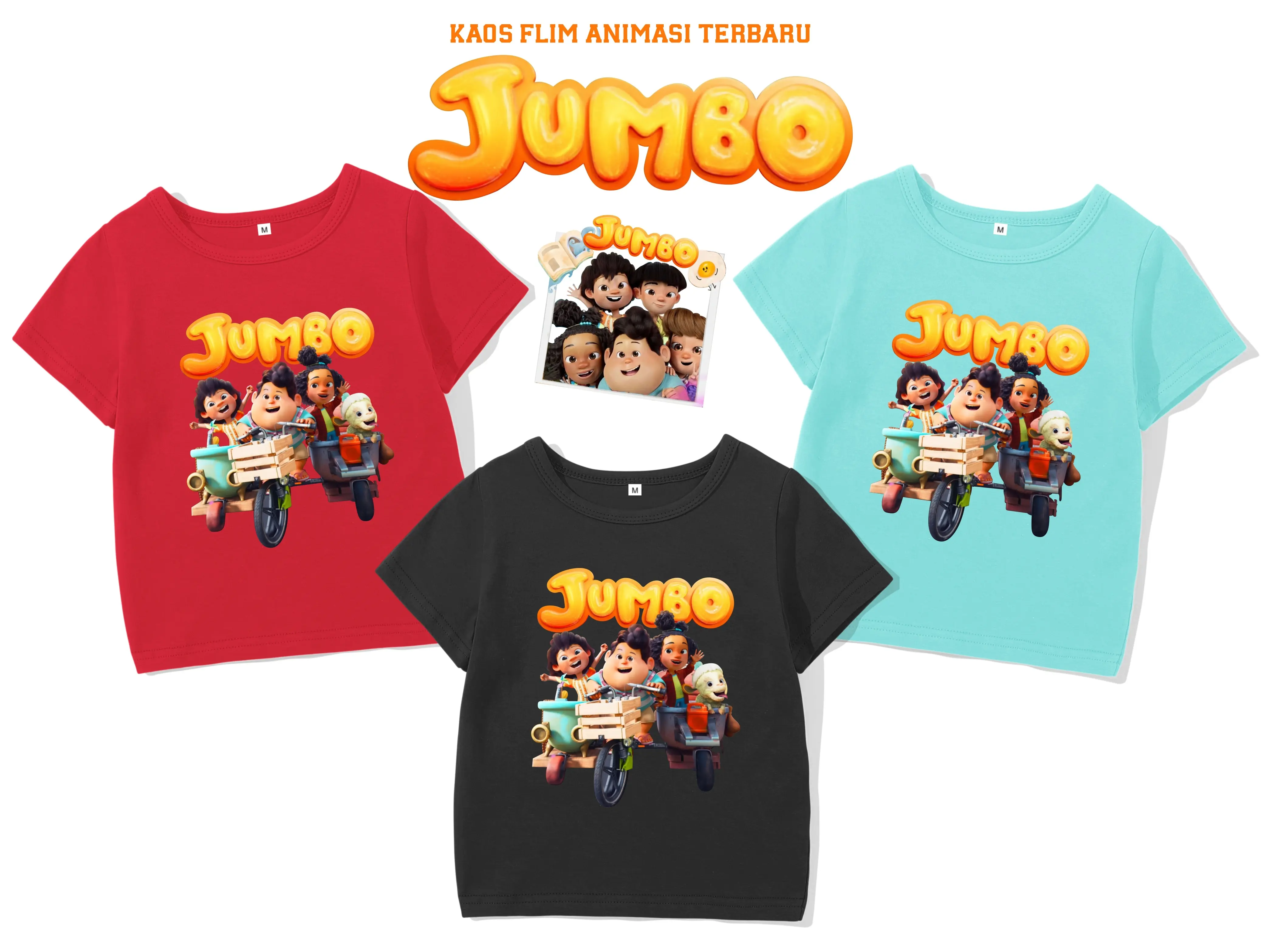 chibi - Kaos Anak Karakter Animasi JUMBO Kartun Terbaru Kaos Lengan Pendek