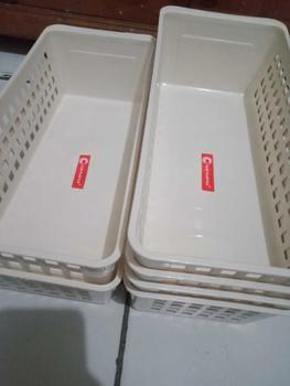 Product Review of Paket 1-3 Pcs Keranjang Jasper S CLIOPLASTICS  Serbaguna/ Storage Basket Lemari Plastik from m**o 0